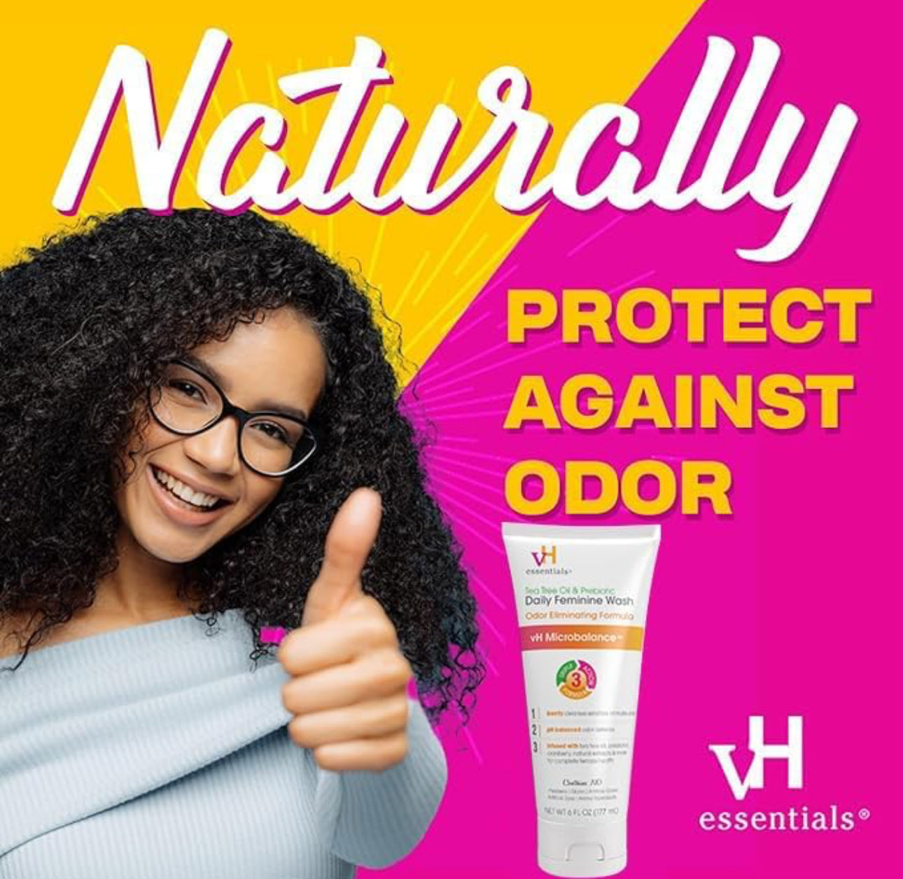 vH essentials, Ph Balanced Daily Feminine Wash, Tea Tree Oil & Prebiotic