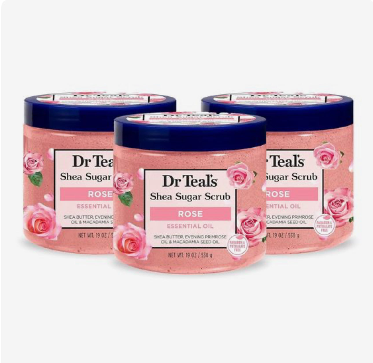 Dr Teal's Shea Sugar Body Scrub- Rose