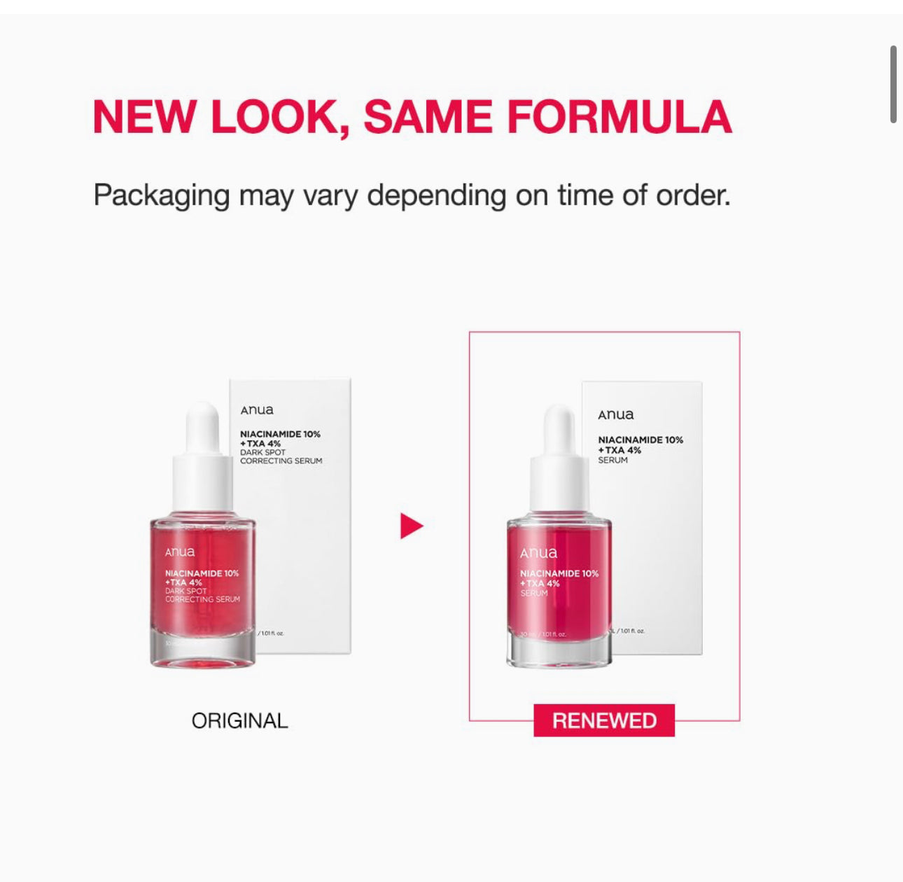 Anua 10% Niacinamide+ 4% Tranexamic Acid Serum, Ceramide, Hyaluronic Acid, Vitamin B12 natural color, for Sensitive skin, Korean Glass Skin, Fragrance-Free