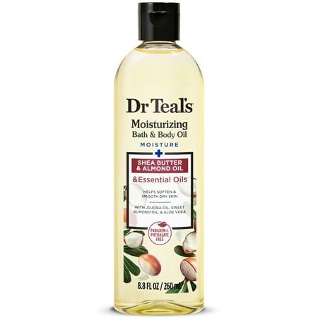 Dr Teal's Moisturizing Bath & Body Oil, Shea Butter & Almond Oil