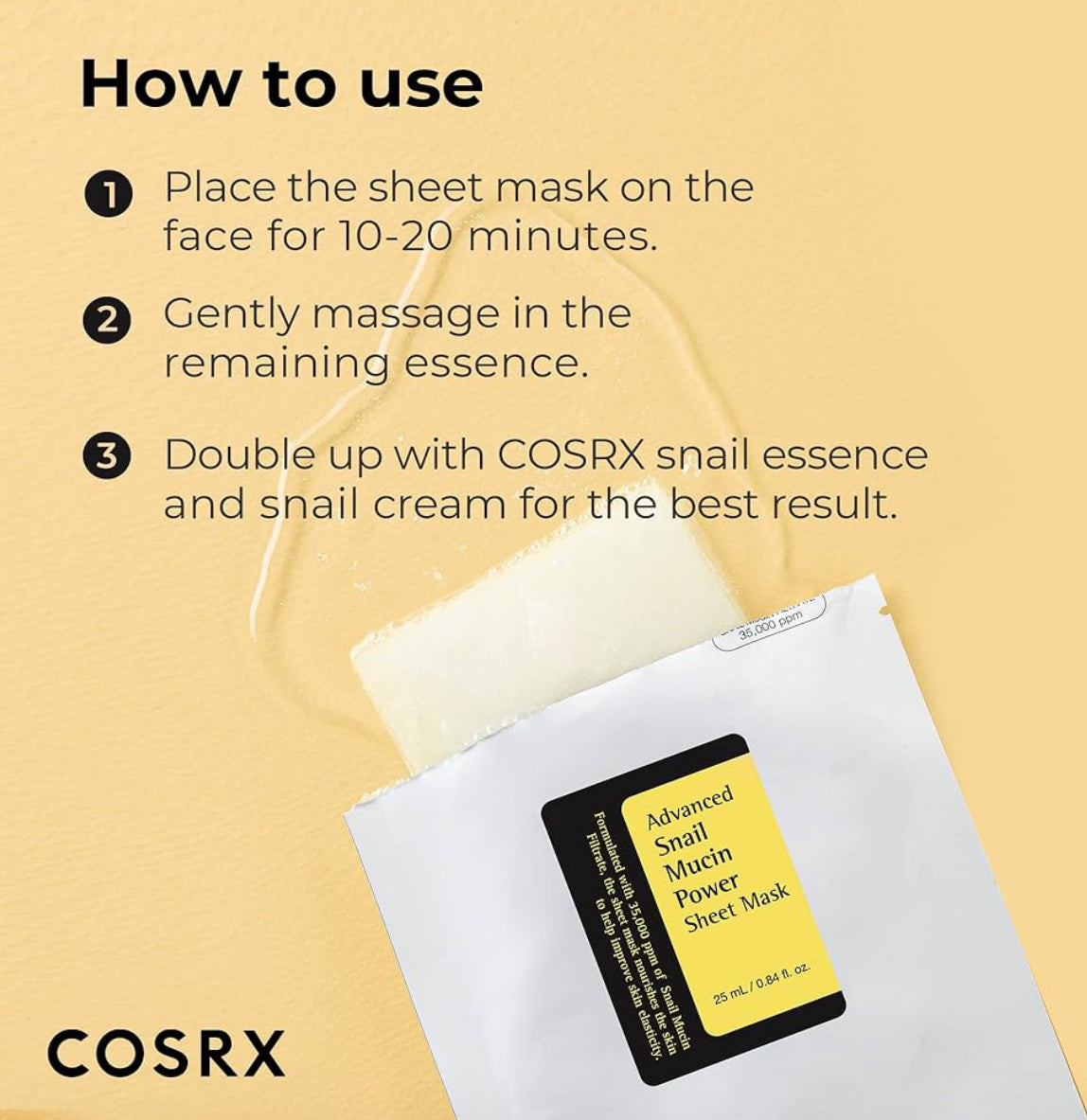 COSRX Snail Mucin Sheet Mask