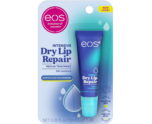 eos The Hero Lip Repair, Extra Dry Lip Treatment, 24HR Moisture, Natural Strawberry Extract