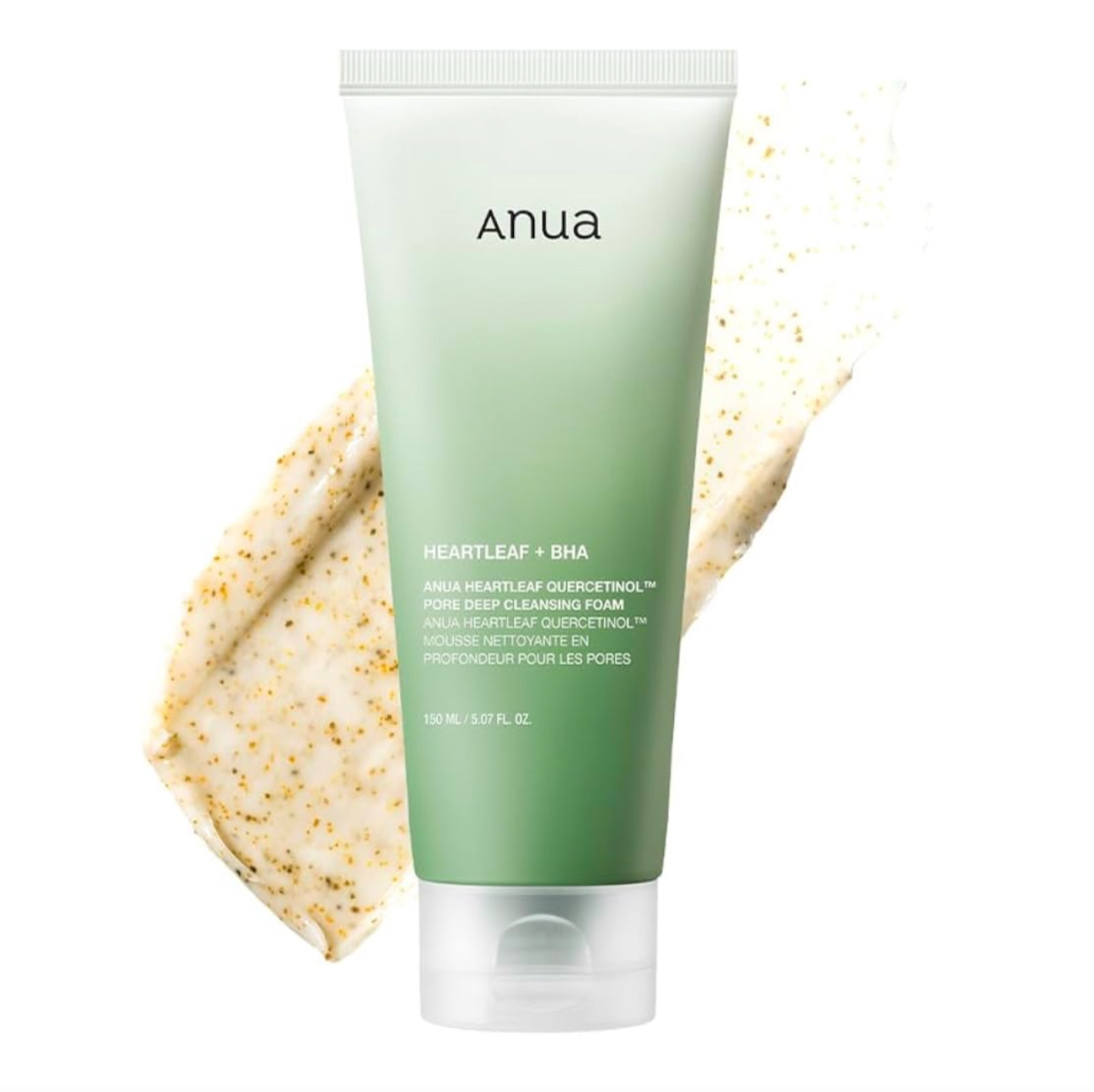 ANUA Heartleaf Quercetinol Pore Deep Cleansing Foam, Facial Cleanser