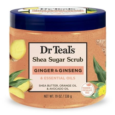 Dr. Teal’s Shea Sugar Scrub - Ginger & Ginseng & Essential Oils