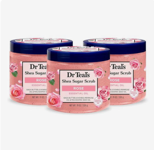 Dr Teal's Shea Sugar Body Scrub- Rose