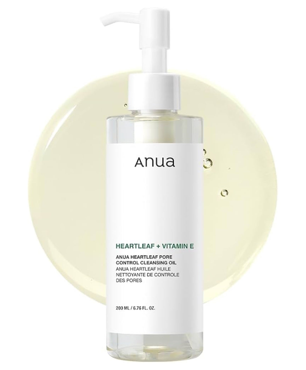 Anua Heartleaf Pore Control Cleansing Oil, Oil Cleanser for Face, Makeup Blackhead Remover, Korean Skin Care