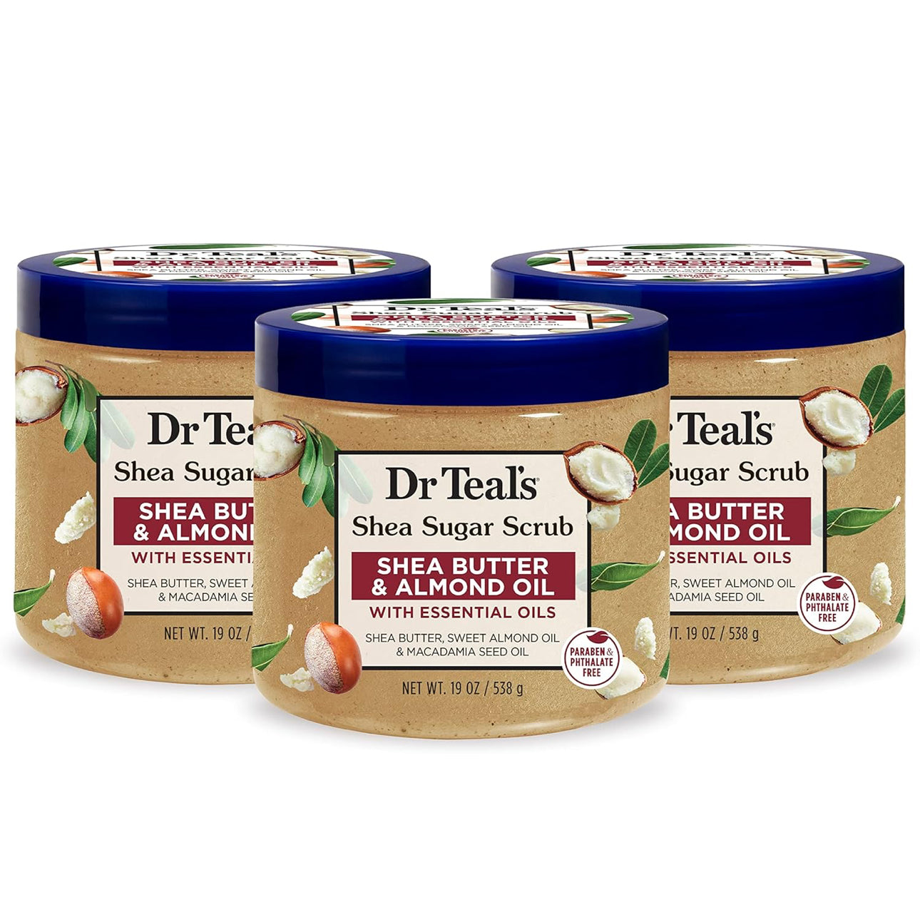Dr. Teal’s Shea Sugar Scrub- Shea Butter & Almond Oil