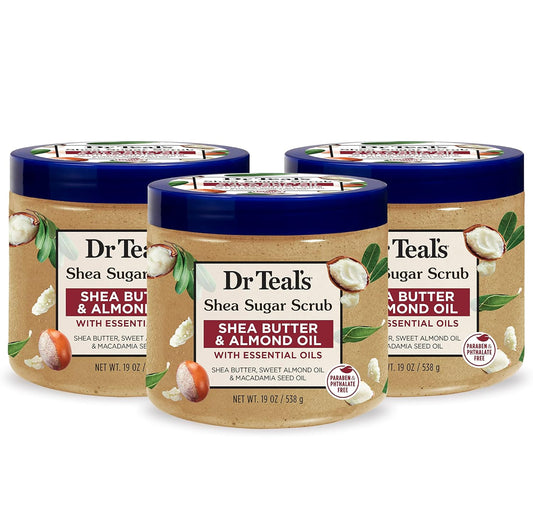 Dr. Teal’s Shea Sugar Scrub- Shea Butter & Almond Oil