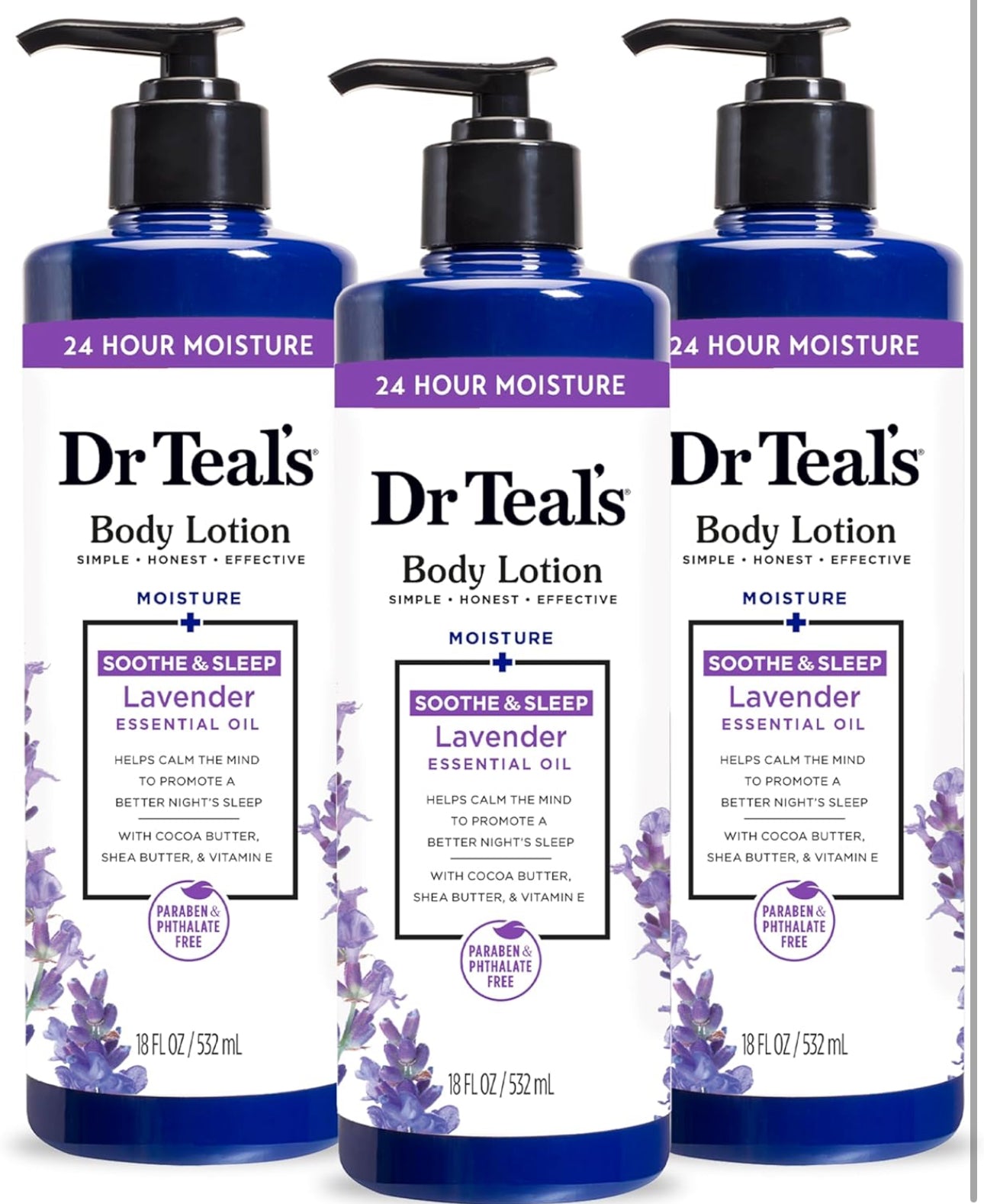 Dr Teal's Body Lotion, Lavender Essential Oil