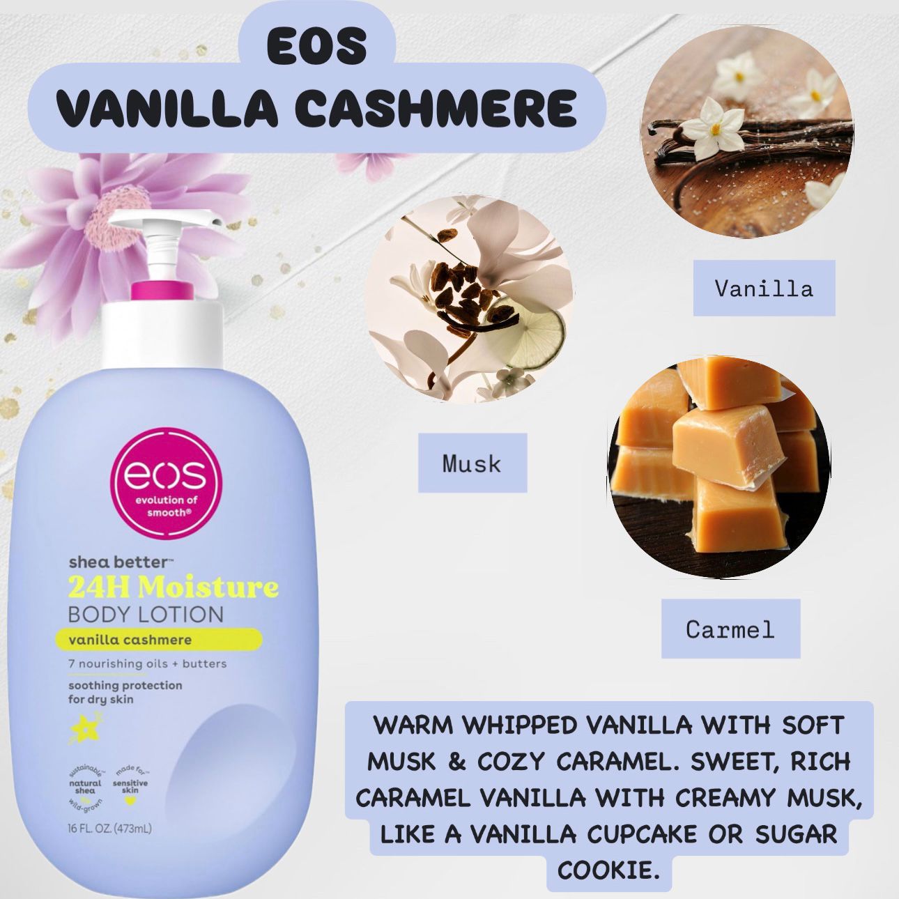 eos Shea Better Body Lotion- Vanilla Cashmere