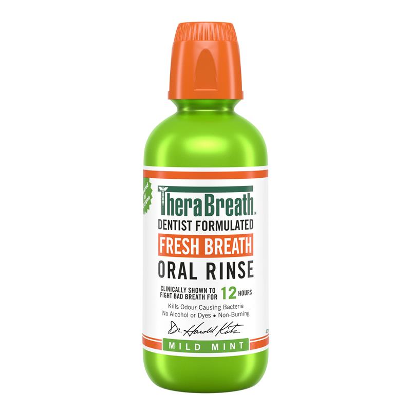 TheraBreath Fresh Breath Mouthwash, Mild Mint Flavor