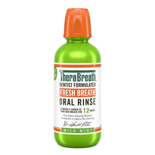 TheraBreath Fresh Breath Mouthwash, Mild Mint Flavor